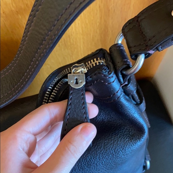 Fossil Black Leather Brand New Shoulder Bag 🖤 - Picture 5 of 13